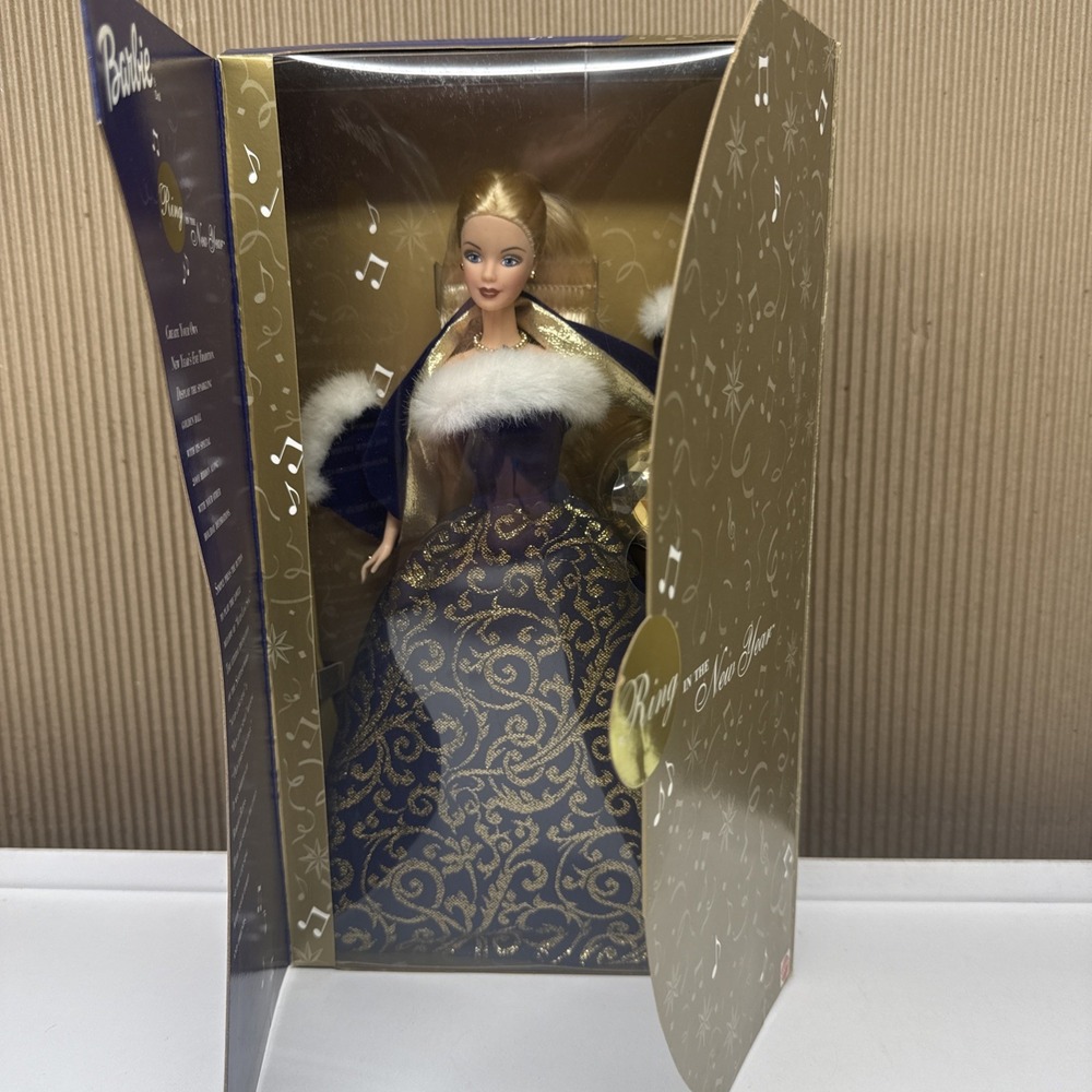 Vintage 2001 Mattel Ring in the New Year Barbie Doll 52742 New in Box - Picture 2 of 8